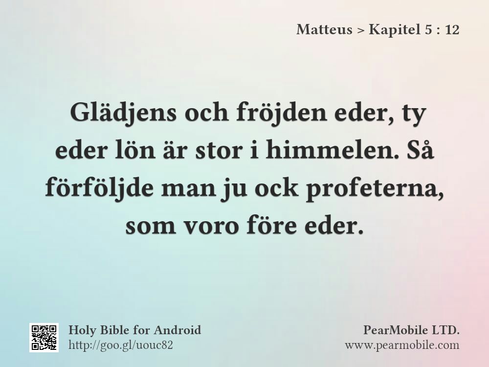 Matteus, Kapitel 5:12